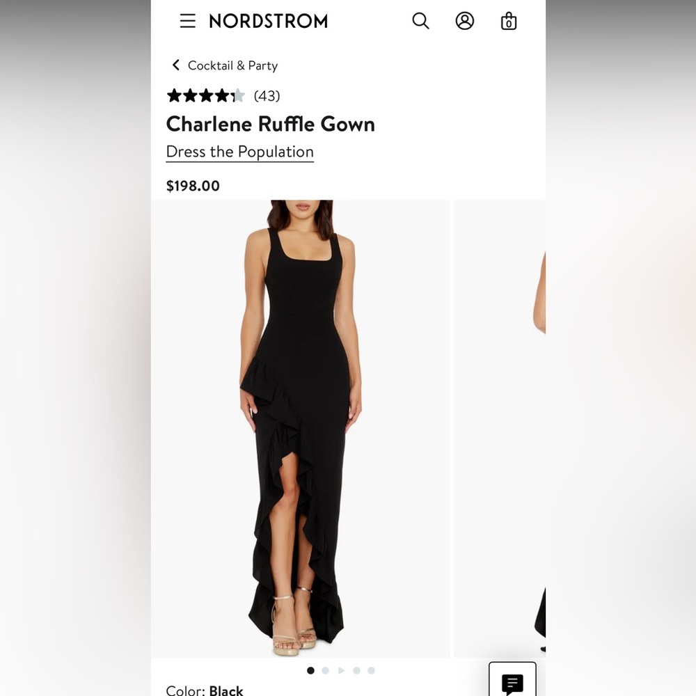 Dress the population black dress